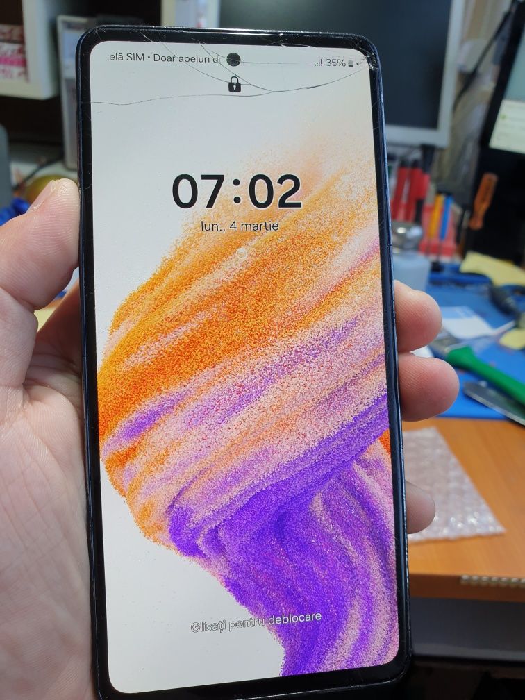 Display Original Samsung A53 complet cu rama