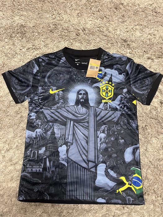 Tricou Nike fotbal Brazilia marimea S-M, tricou football brazilia