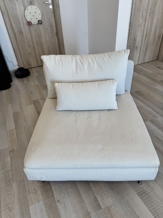 Şezlong,canapea Fridtuna bej deschis