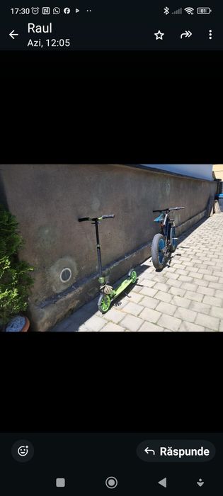 Bicicleta și trotineta