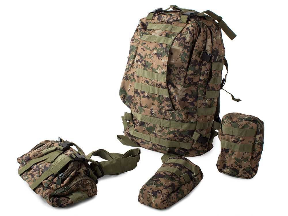 Rucsac tactic militar 48.5L impermeabil sistem MOLLE borseta detasabil