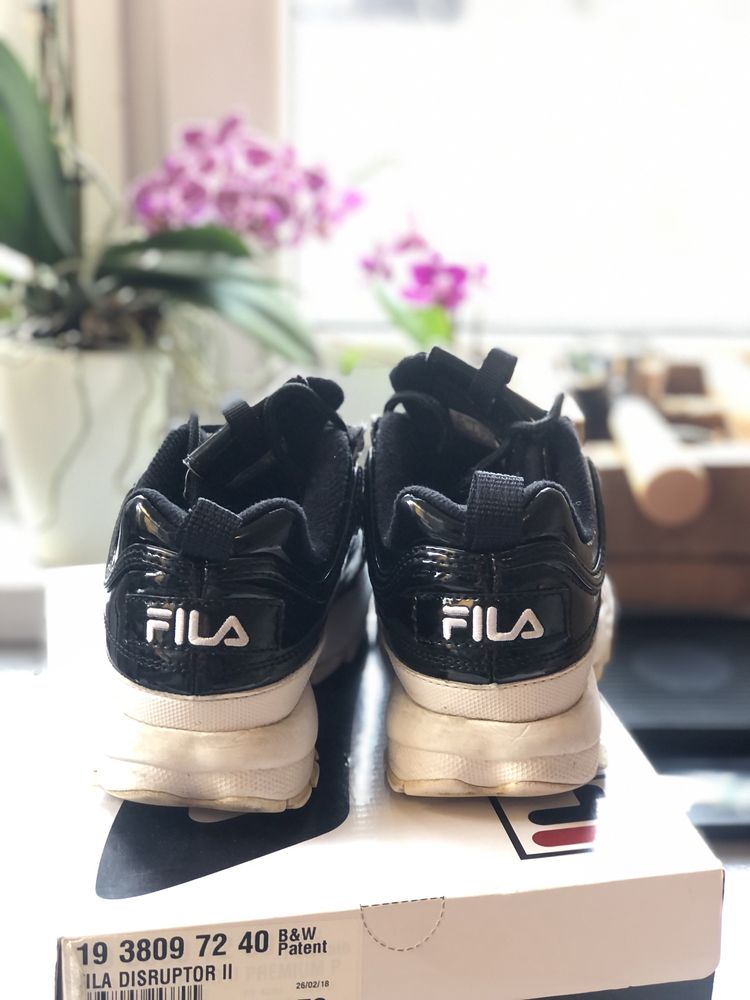 Fila Disruptor II Premium Patent Black-White 37.5