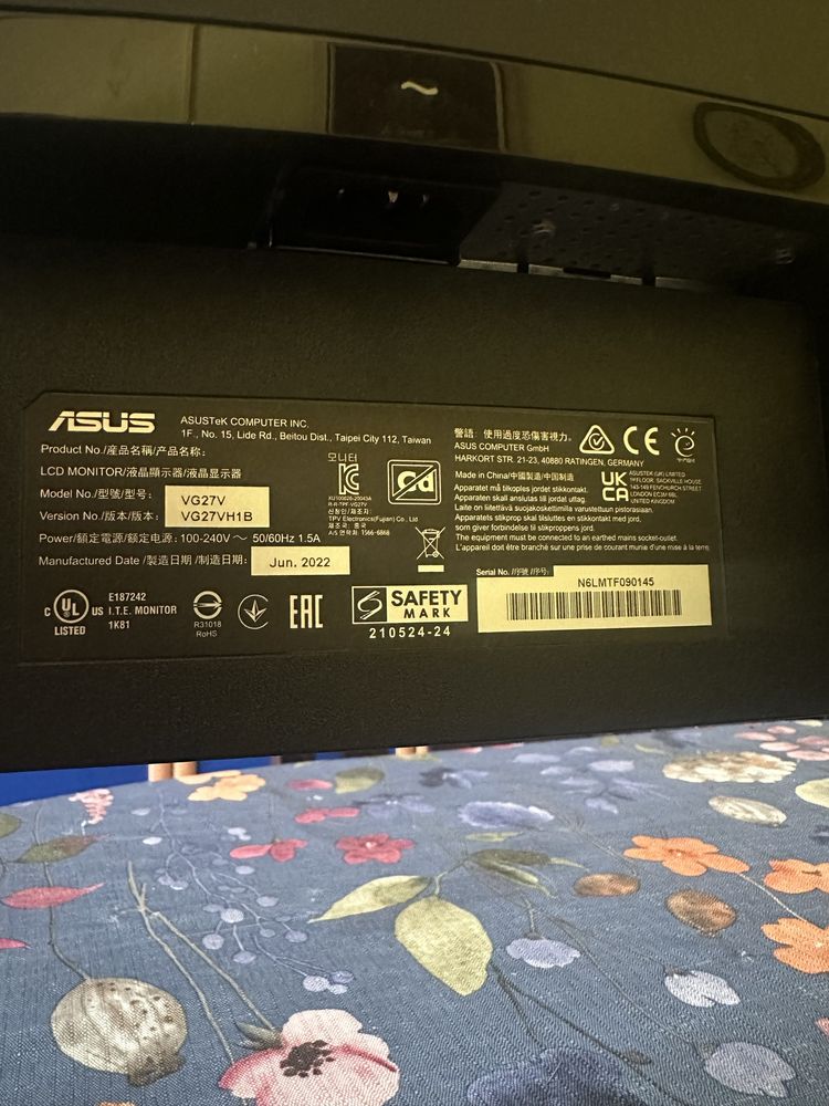 Asus TUF Gaming 27” VG27VH1B монитор
