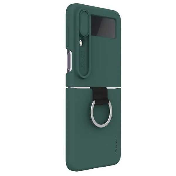Силиконов калъф Cam Shield Silky за Samsung Galaxy Z Flip 4 5G, зелен