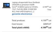 Laptop Asus cu touch display