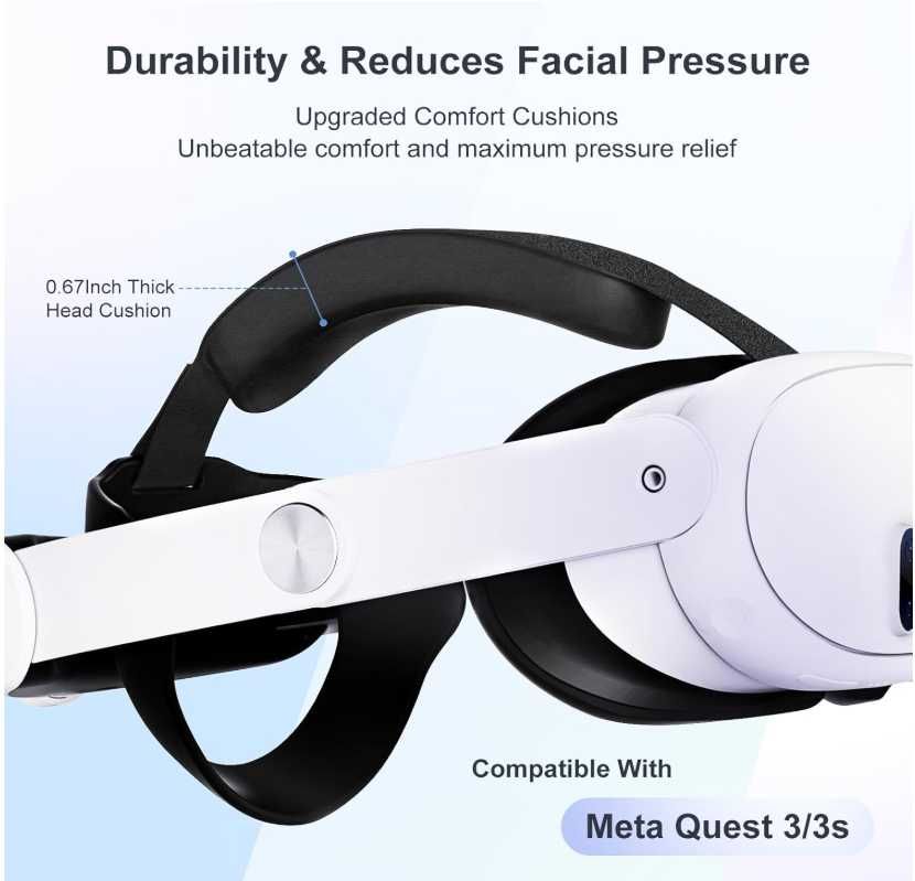 Комфортен headstrap за Meta Quest 3/3s