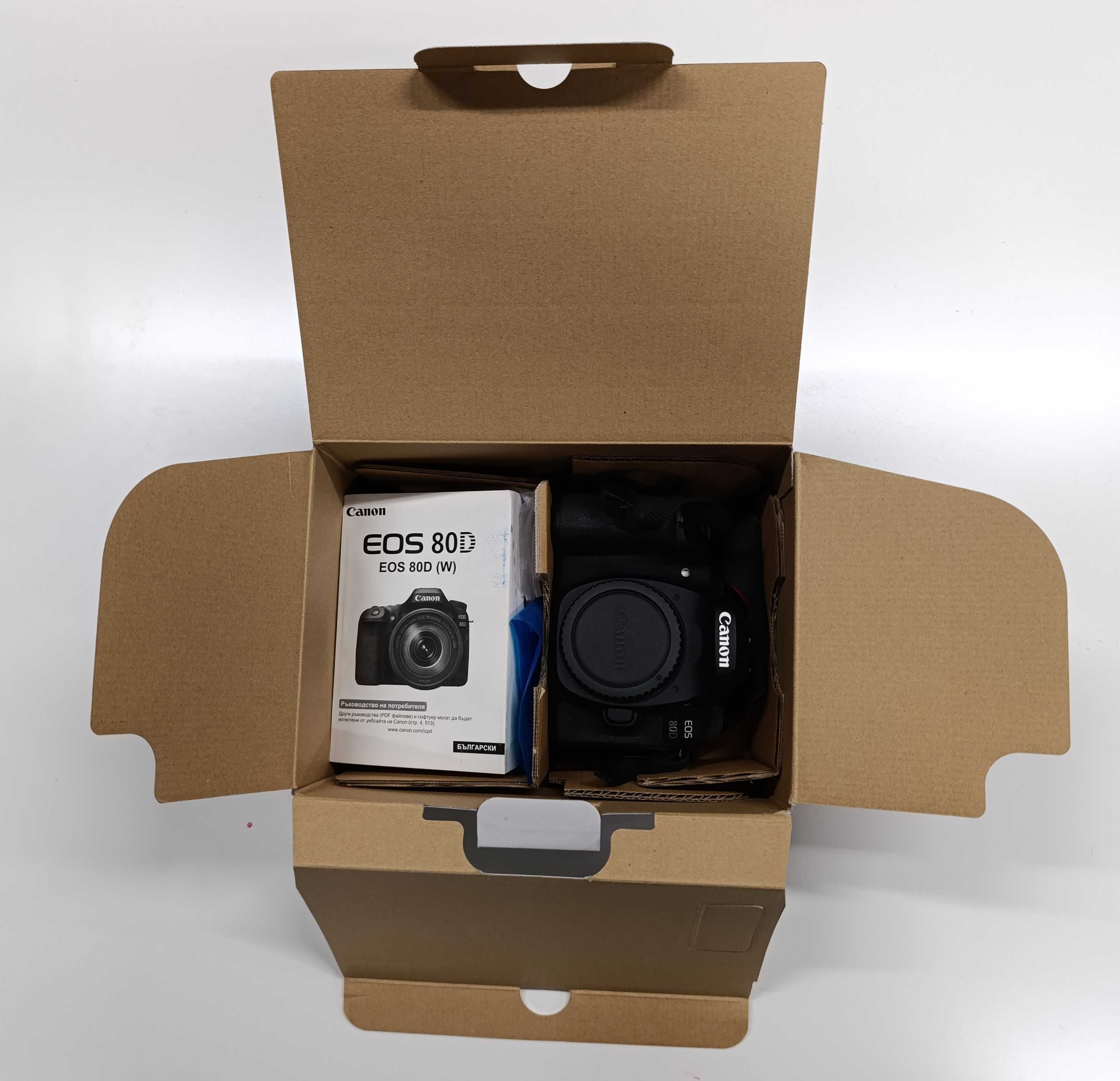 CANON EOS 80D +  Canon EF-S 18-55 обектив. Като нов.