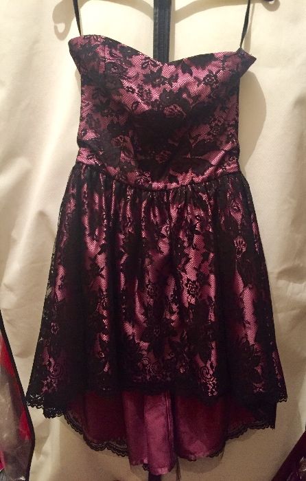 Mini purple dress