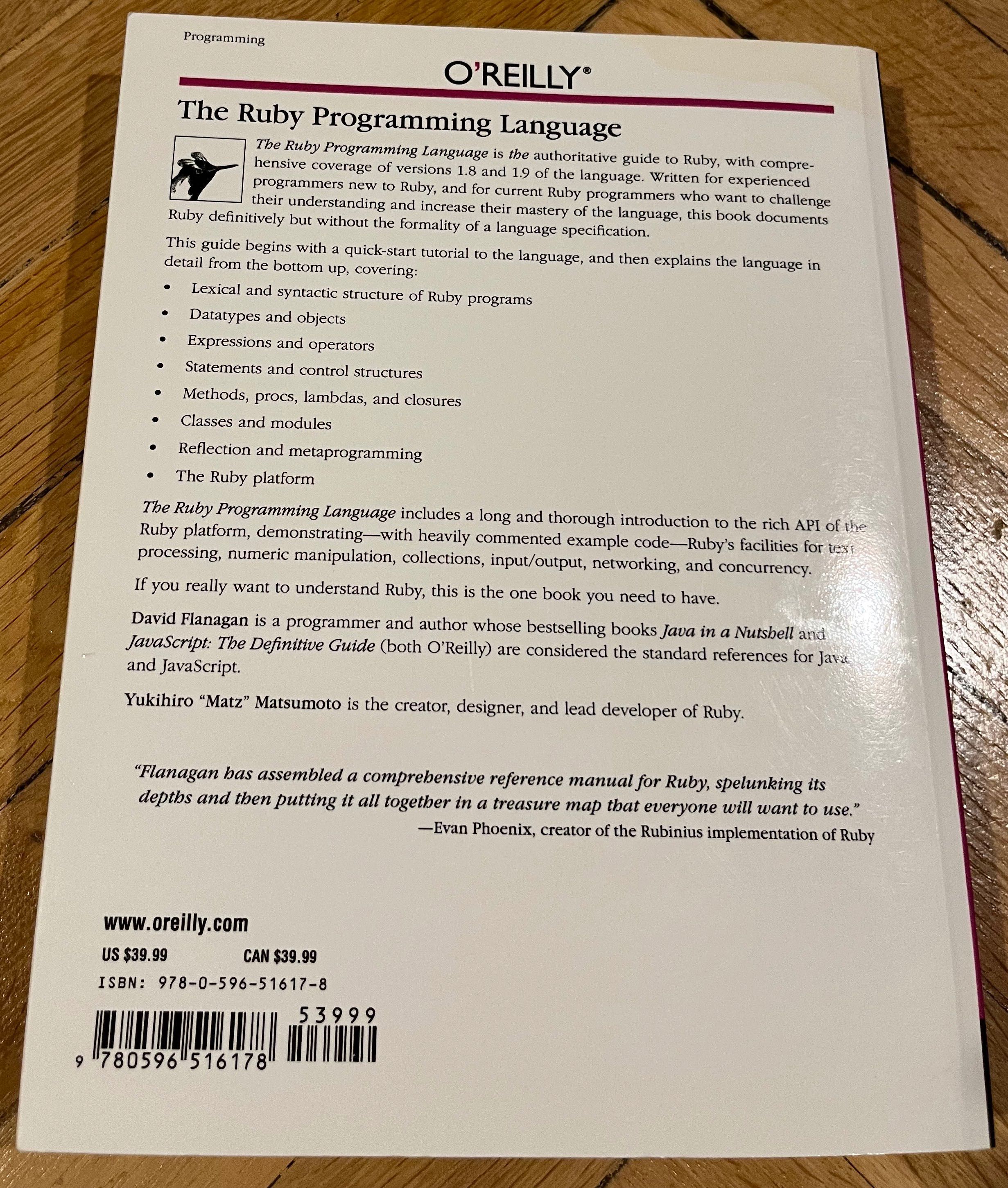 The Ruby Programming Language carte de programare