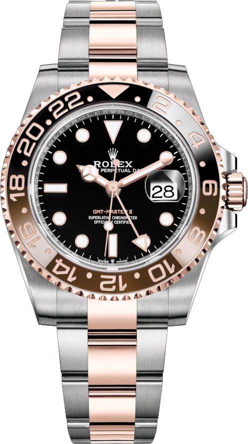 Часовник Rolex GMT-Master II Root Beer 18K Rose Gold & Steel