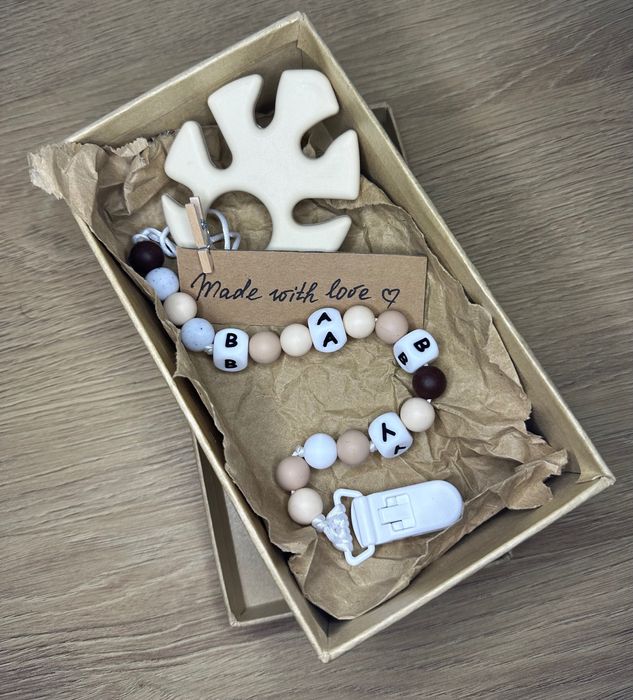 Именен и класически гризалка от 100% хранителен силикон