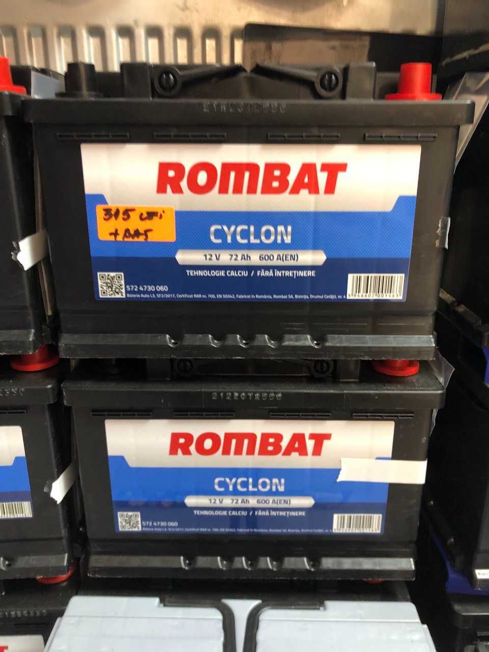 Baterie Rombat Cyclon 12V 72Ah 600A (EN) Cash sau Rate