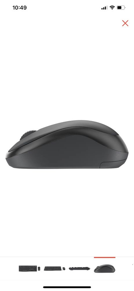 Клавиатура Logitech Silent Wireless Combo MK295 черный + мышь