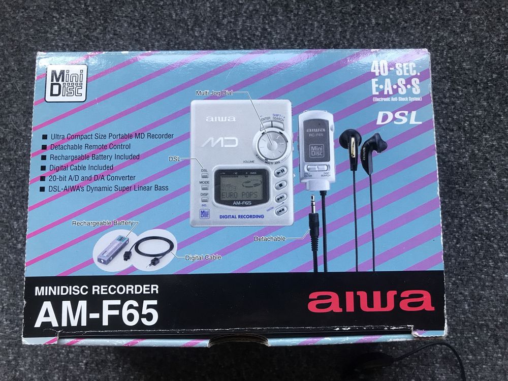 Aiwa AM-F65 Minidisc Recorder минидиск плеър