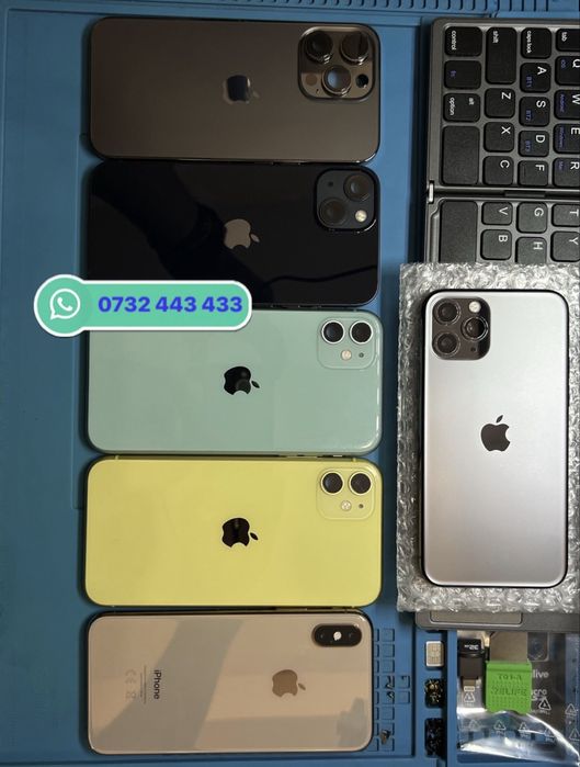  Piese iPhone X/Xs/Xr/11/12/13/14/15  Carcasă/Display/Baterie 