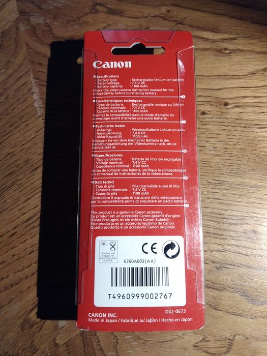 Acumulator Canon BP 512 Original Nou