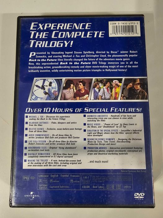 Colectie The complete Trilogy Back to the future  DVD Steven Spielberg