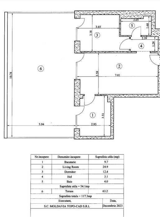 Silk 2 camere + loc de parcare