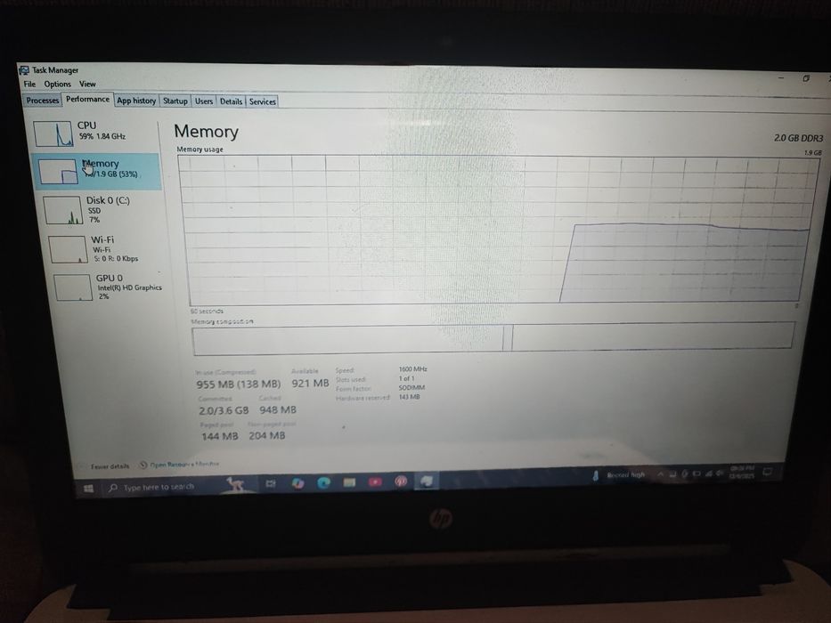 Vând laptop HP utilizat