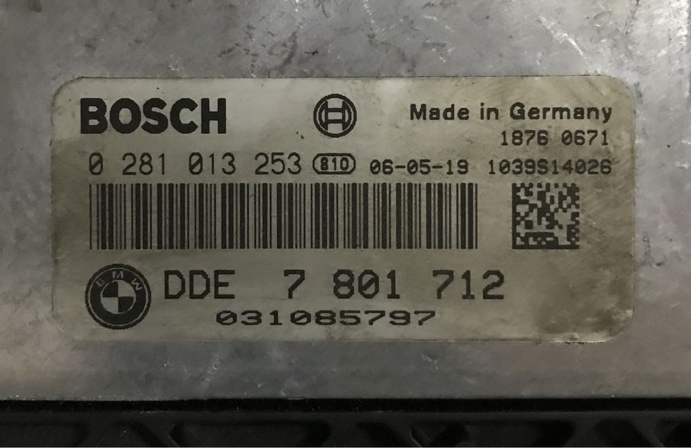 Calculator motor Bmw E60 530D cod DDE 7801712