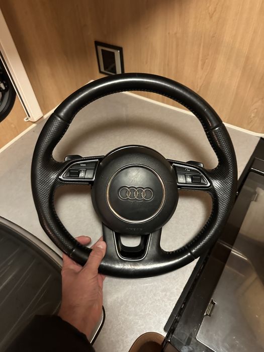 Volan audi a4 a6 q5 s line airbag rotund padele