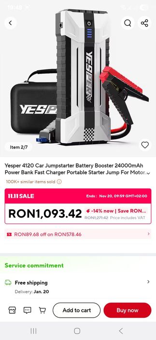 Robot pornire service boster auto  starter auto