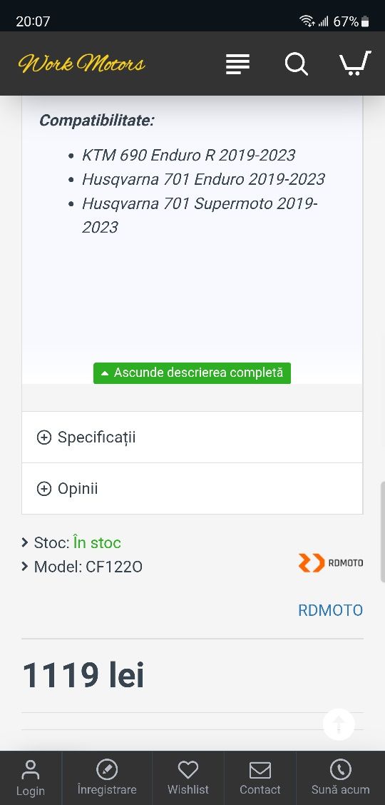 Vând crashbar KTM 690 enduro/supermoto an 2019-2024