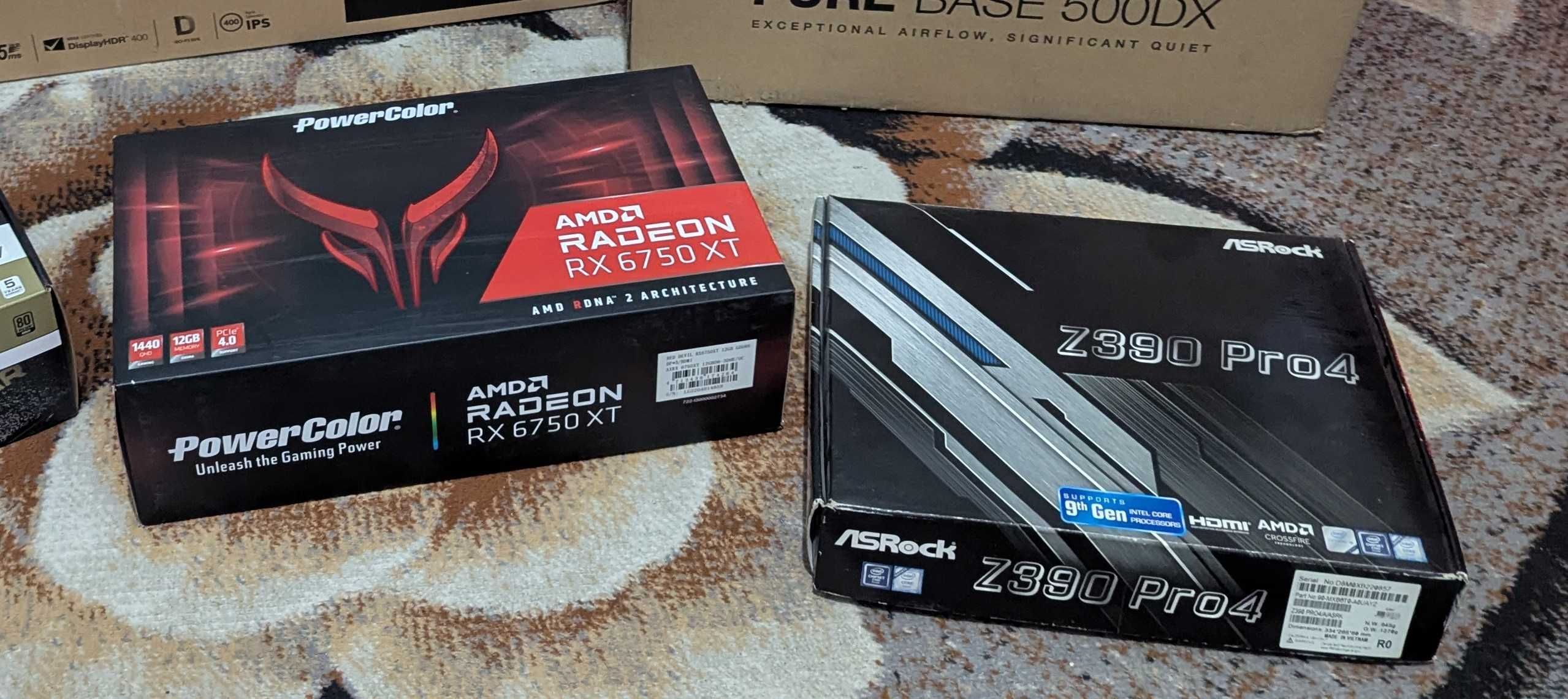 Продаю игровой компьютер (Intel core i5-9400f + amd rx 6750 xt)