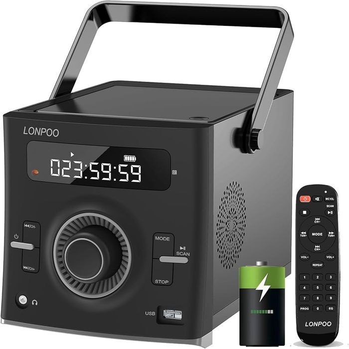 radio CD player portabil de la marca LONPOO