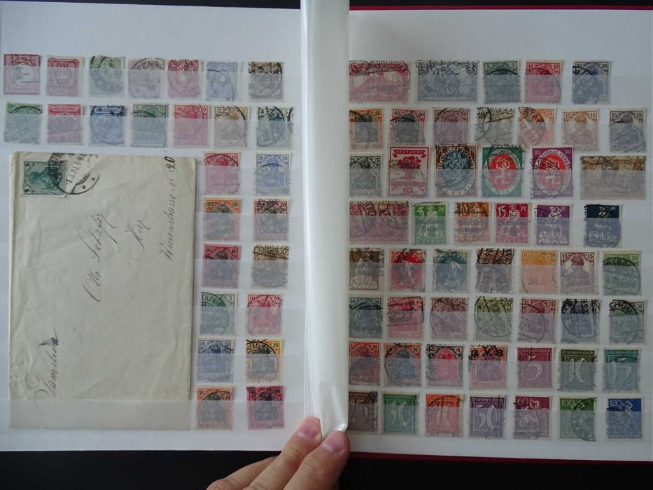 Clasor cu timbre vechi Germania Reich 1900-45, stamp/nestamp, (Lot 68)