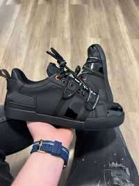 Adidasi Barbati Dolce Gabbana D&G Sneakers Full Negru!