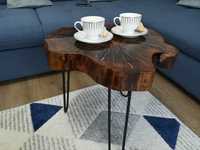 Măsuță de cafea din lemn masiv de nuc