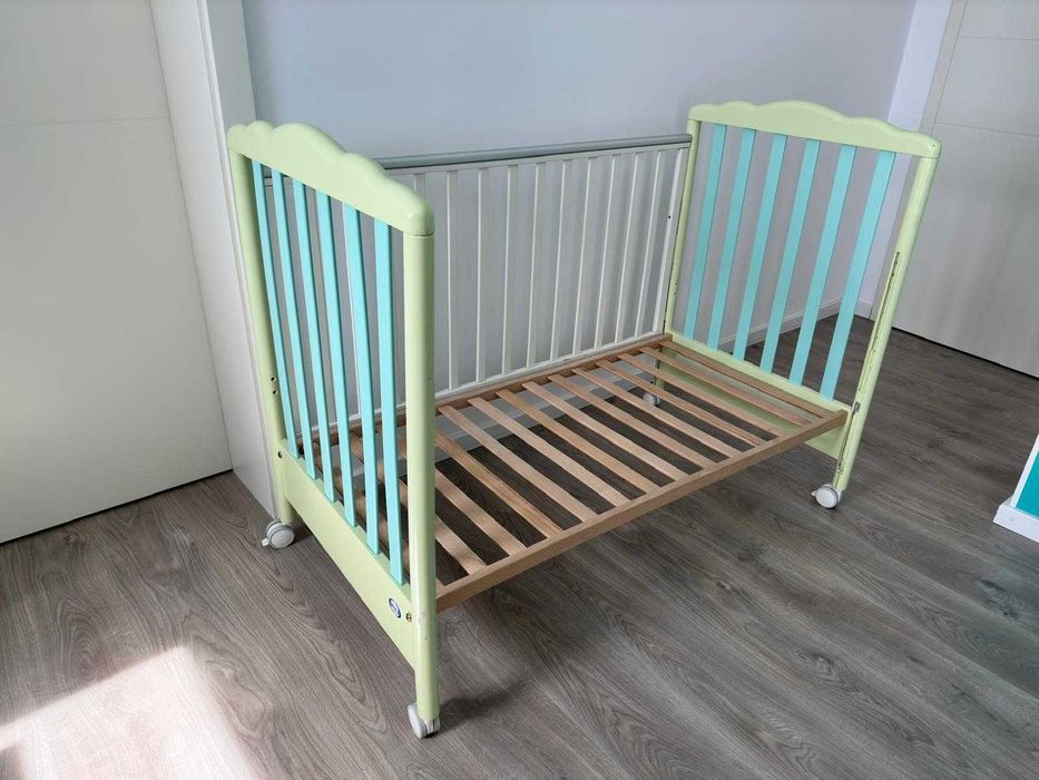 Patut lemn Pali  cu sertar + bara de protectie