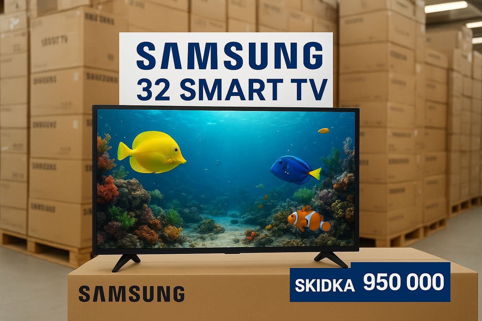 Телевизор Samsung 32 Smart Tv 43 , 55 , 65 ,75 Nev FUll - HD / 4 K