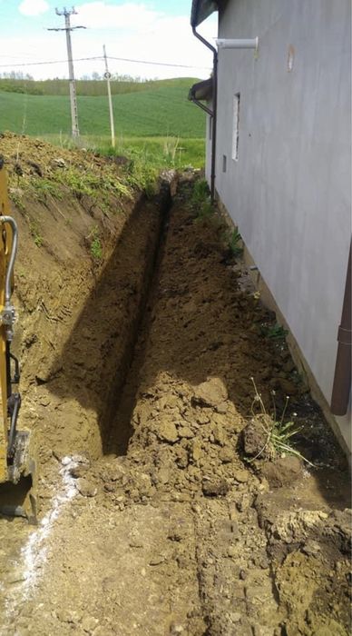Excavator Excavare Canalizari Pluviale Fundatii Sapaturi