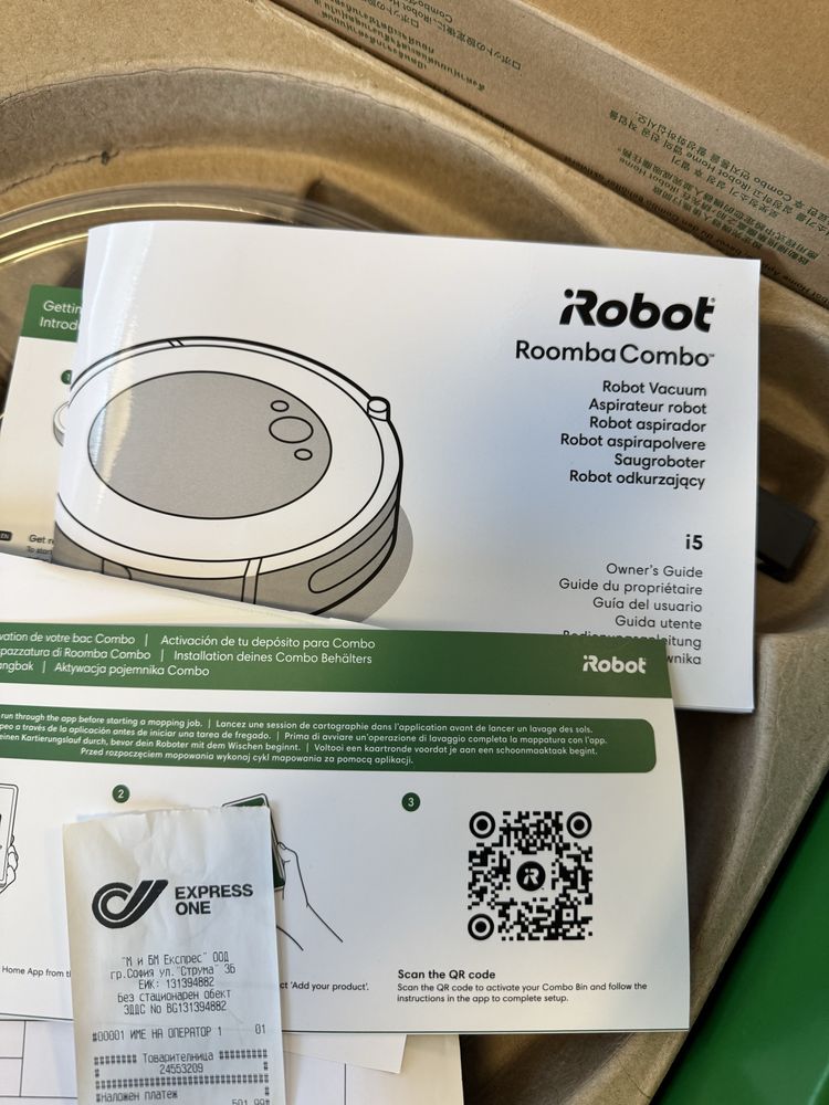 Робот прахосмукачка Roomba combo i5