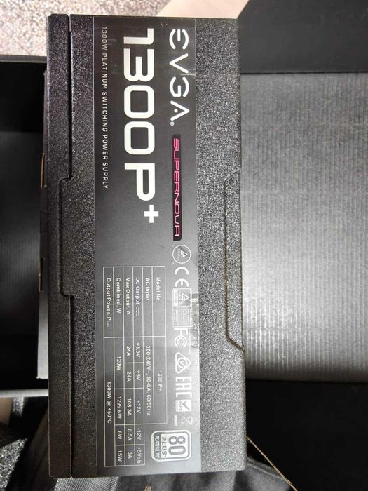 Гаранция! Захранване EVGA SuperNOVA 1300 P+, 80+ PLATINUM 1300W