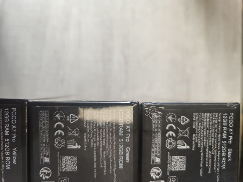 Xiaomi Poco X7 Pro 5G 512GB 12RAM Black / Green/ Yellow 2г. Гаранция!