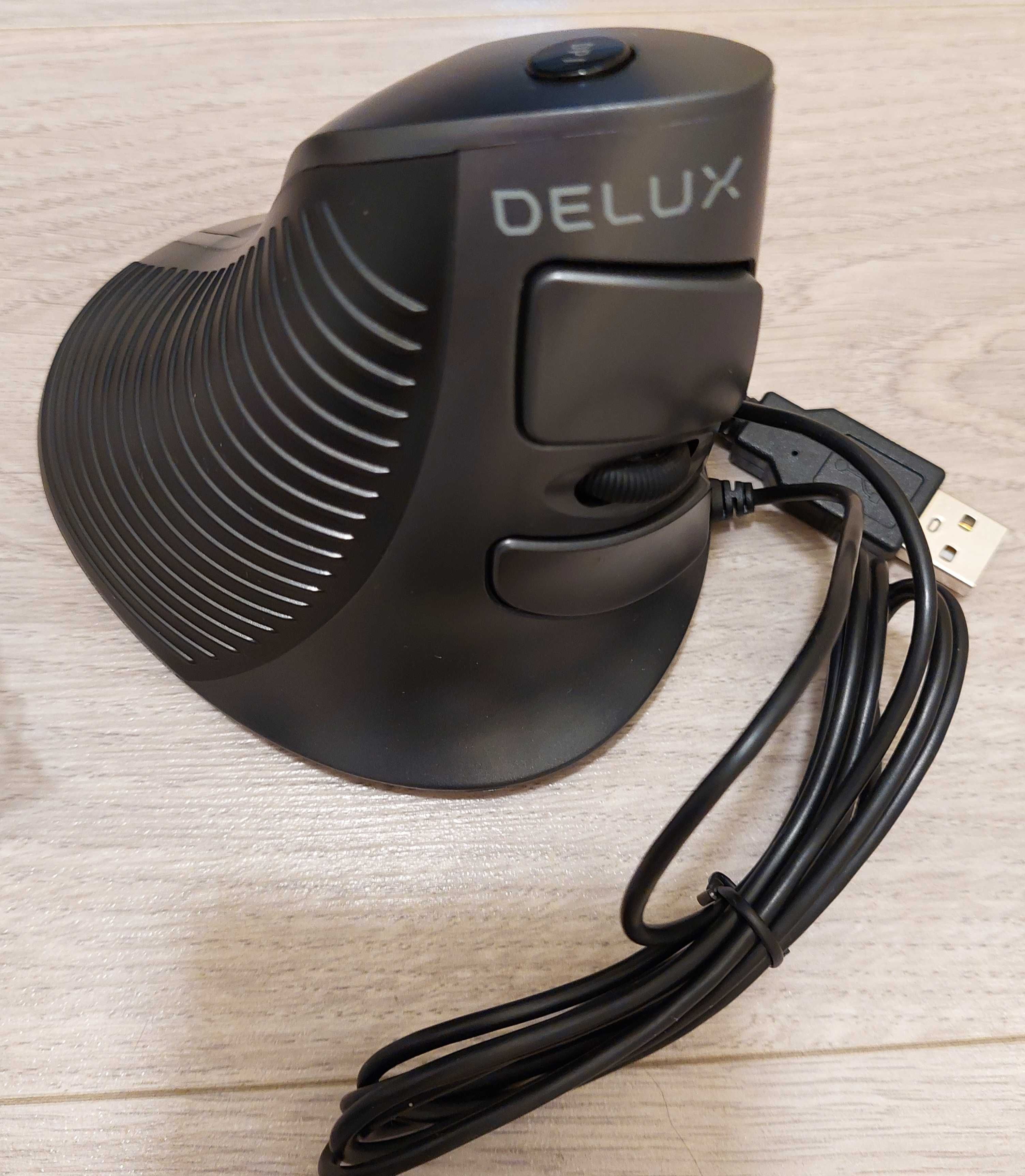 Mouse vertical Delux M618 BU-TRANSPORT GRATUIT