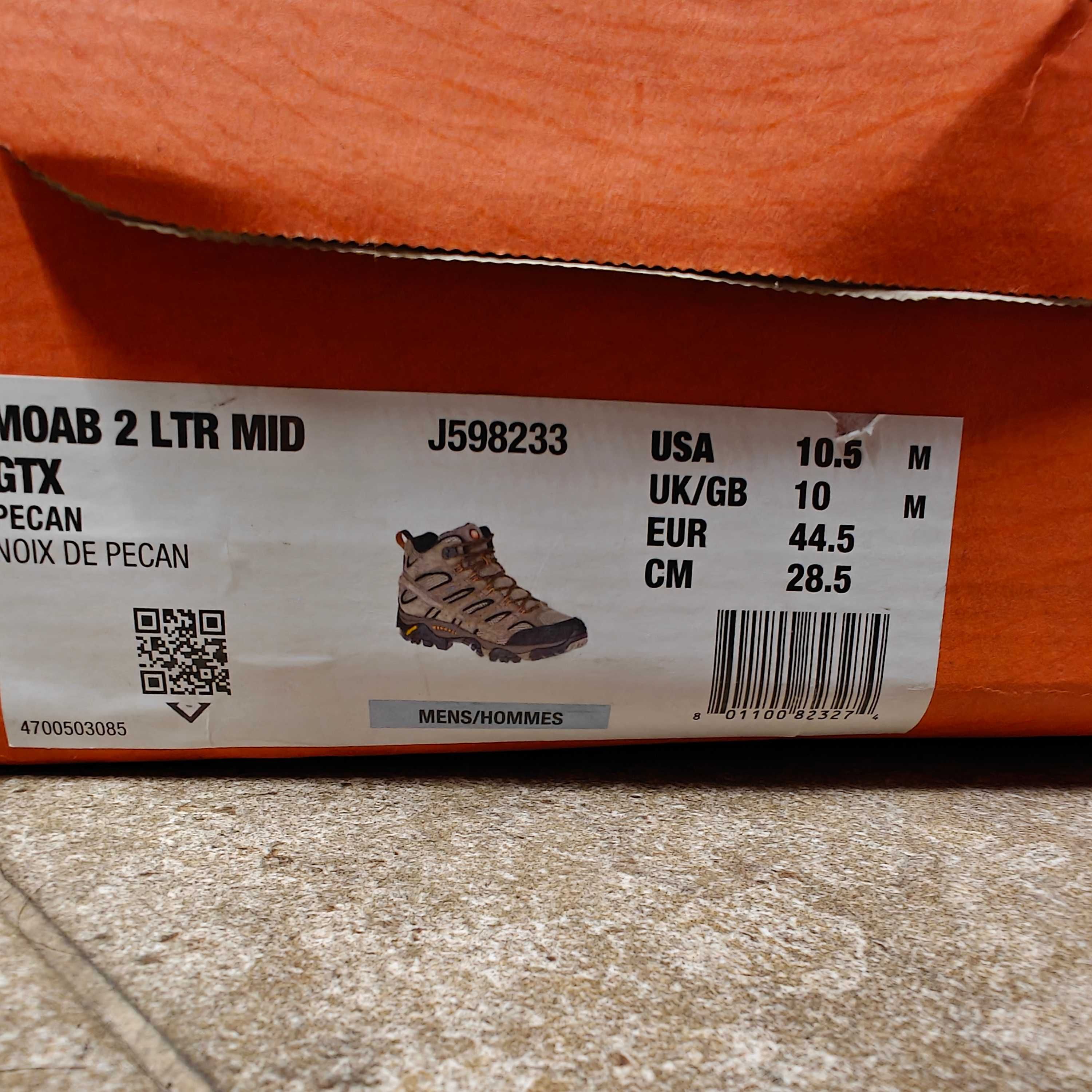 Merrell Moab 2 Gore-TEX 44.5 и Moab 2 Vent 44 нови туристически обувки
