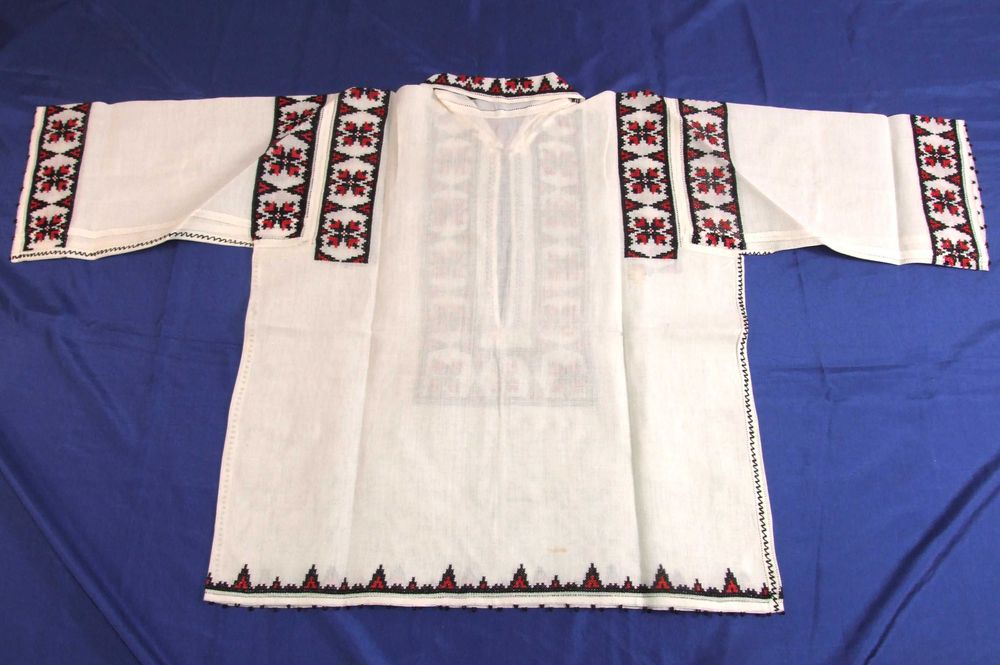 Camasa traditionala (ie) mas. 44, panza bumbac tesuta la razboi