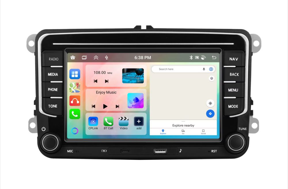 Navigatie Android 4GB Ram Volkswagen Golf Jetta Passat Skoda Seat