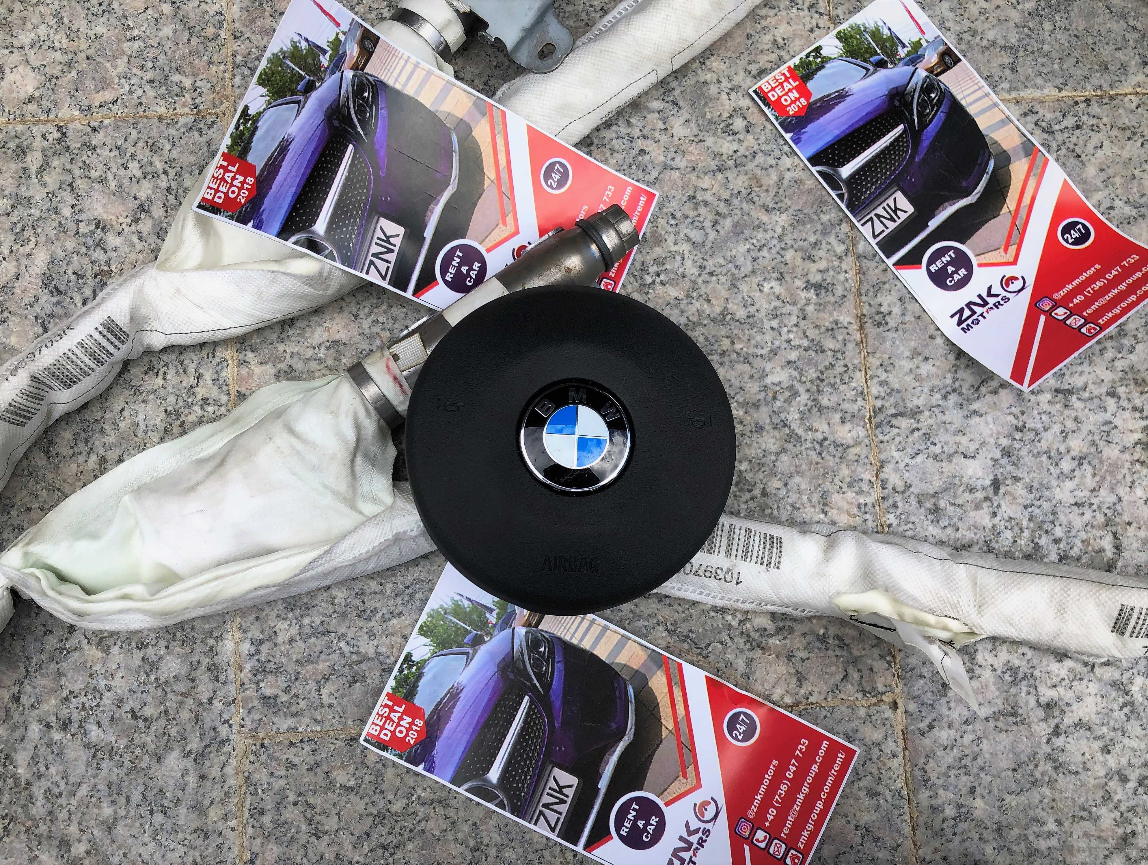 BMW F10 F11 kit airbag m volan pasager plansa de bord HUD piele