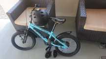 Bicicleta copii 16", 5-7 ani, roti ajutatoare demontabile
