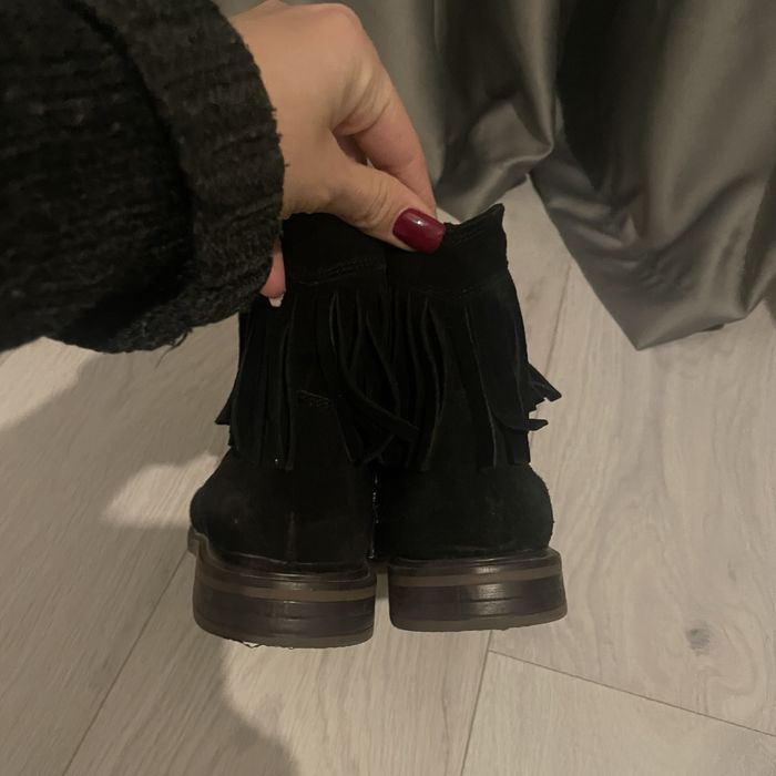 Ghete Mango piele intoarsa