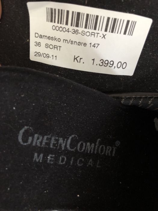 Vand pantofi piele(36)Green Confort.