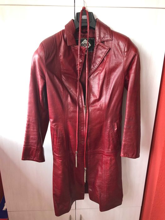 Манто от естествена висококачествена кожа