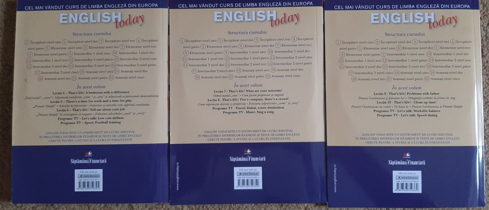 English today vol 2,3 si 4 noi neutilizate