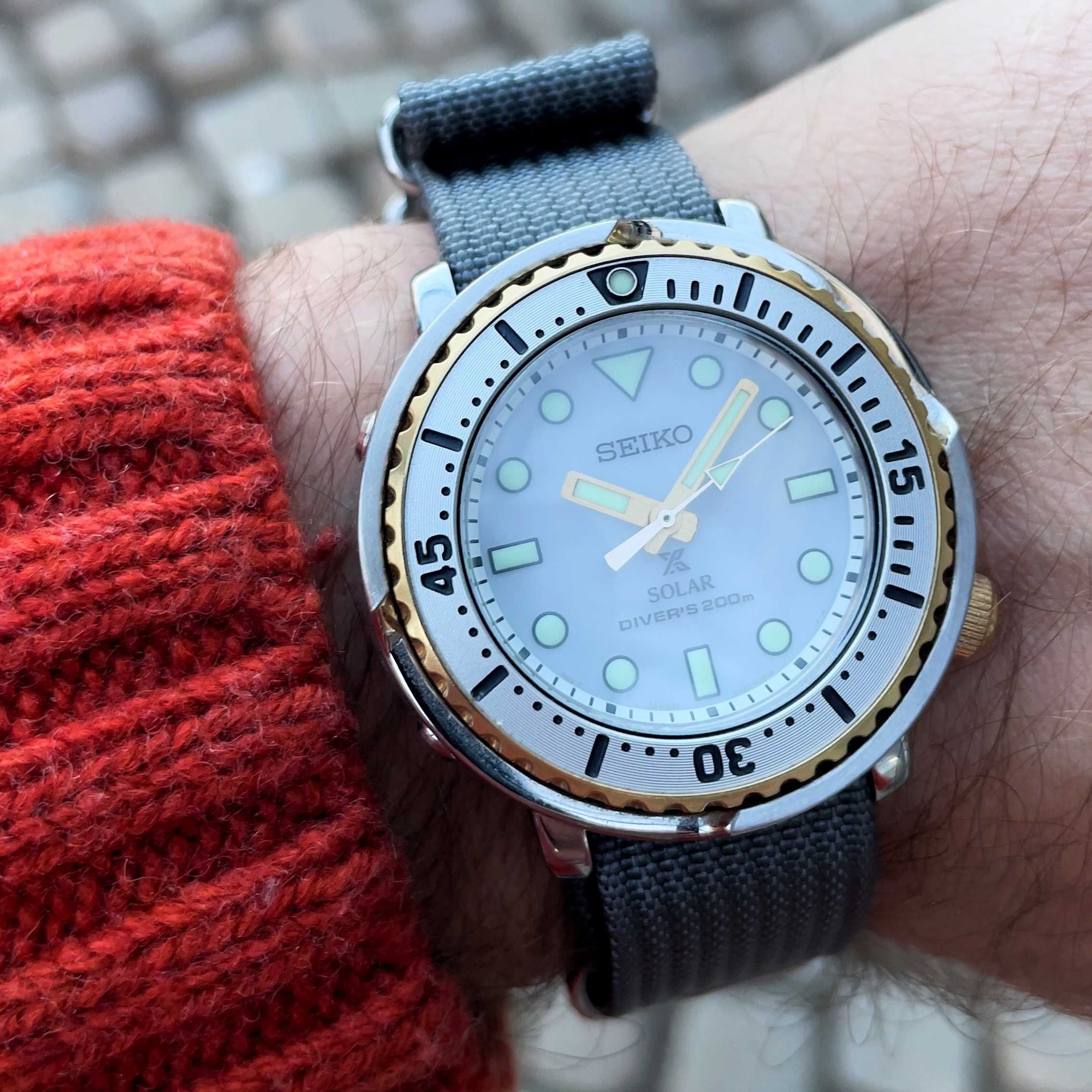 Часовник Seiko Prospex Solar - navy strap - БАРТЕР