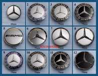 Capace 60 / 75mm jante aliaj Mercedes Benz